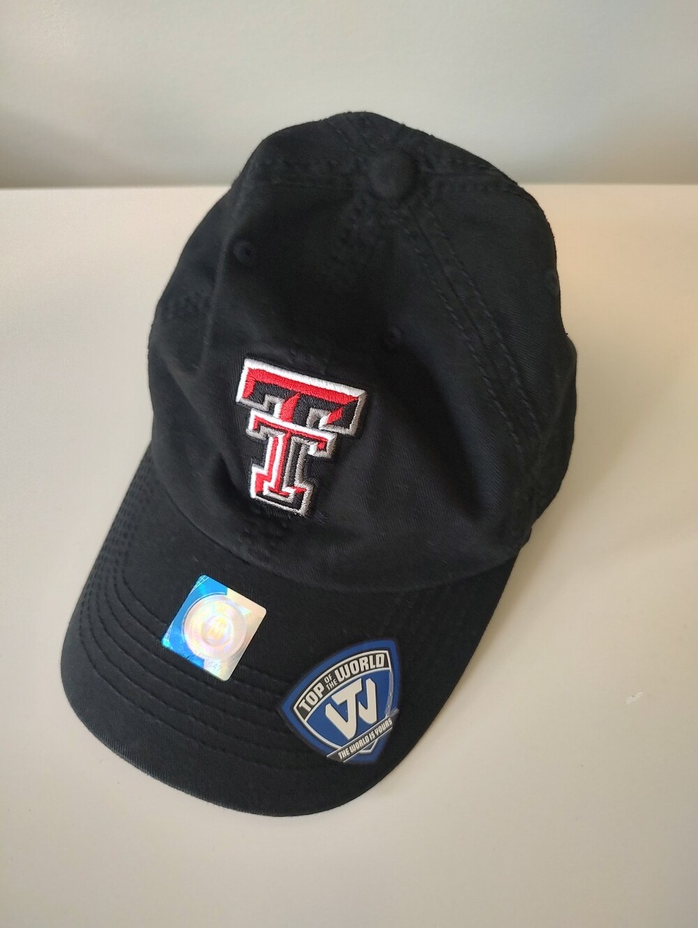 NEW with tags Texas Tech Red Raiders Adjustable Black Cap By Top Of The World